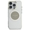 Etui Guess IML Metal Colored Circle      Classic Logo MagSafe do iPhone 16 Pro Max szary